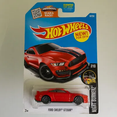 Buy Hot Wheels - Night Burnerz - Ford Shelby GT350R Red 7/10 • 20.69£