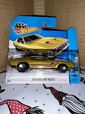 Buy Hot Wheels 1971 Ford Mustang Mach 1 Gold/Yellow 94/250 (HW City 2014) • 4.95£