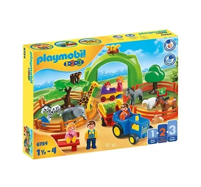 Buy Playmobil 6754 1.2.3 Large Zoo • 39.99£