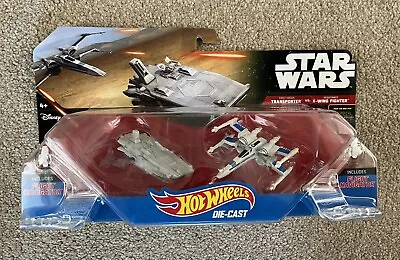 Buy Hot Wheels Star Wars Starship First Order Transporter X-Wing Fighter Vehicle Toy • 11.50£