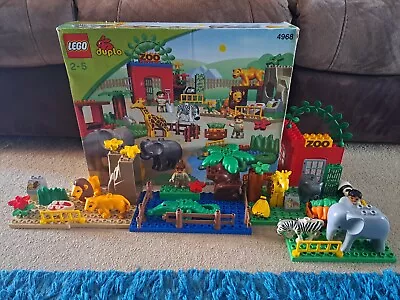 Buy LEGO Duplo 4968 Friendly Zoo (8 Animals & 2 Minifigures) - Complete With Box • 80£