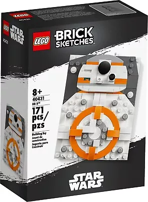Buy Lego Brick Sketches Star Wars BB8 | 40431 | Tiny Crease On The Box See Picture • 19.95£