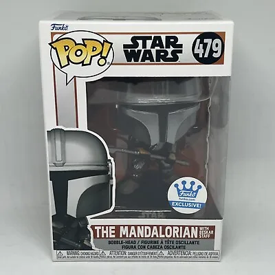 Buy The Mandalorian With Beskar Staff #479 Funko Pop! Star Wars - Funko Exclusive -  • 10.99£