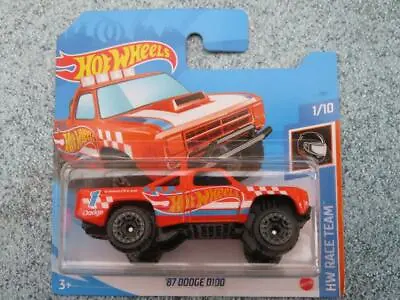 Buy Hot Wheels 2021 #168/250 1987 Dodge D100 Orange Race Team  1  @NP • 3.50£