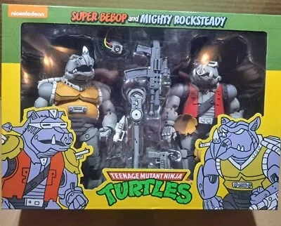 Buy NECA Teenage Mutant Ninja Turtles  2 Pack Super Bebop And Mighty Rocksteady • 98£