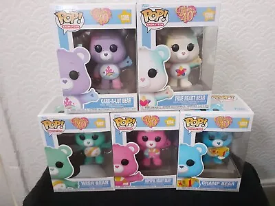 Buy Care Bears 40th Anniversary Exclusive Bundle: All 5 Bears Brand NEW Funko Pops • 45£