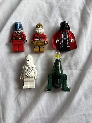Buy Lego Star Wars Darth Vader, Jango Fett, C3PO, Chewbacca, DroidAdvent Minifigures • 27£