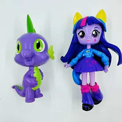 Buy My LIttle Pony Equestria Girls Mini Dolls Twilight Sparkle + Spike Bundle • 13.90£