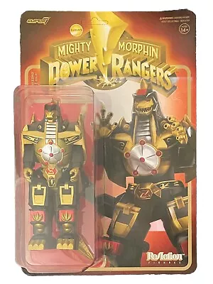 Buy Super7 Mighty Morphin Power Rangers Dragonzord (Black & Gold) Reaction Figure • 9£