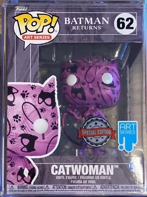 Buy NEW #62 Art Series: Batman Returns Catwoman Funko POP With POP Protector • 27.99£