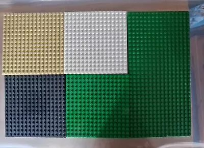 Buy Lego Base Plate Bundle, 4 Off 16 X 16 And 1 Off  16 X 32. Pre Owned A • 14£