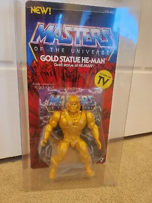 Buy Masters Of The Universe Super7 Gold Statue He-Man Action Figure With Case • 75£