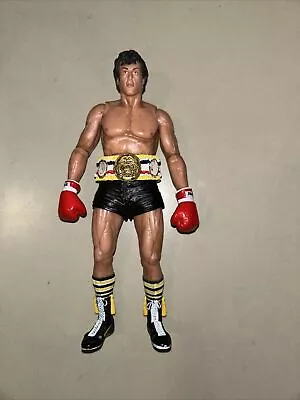 Buy Neca Rocky 3 Iii Rocky Balboa Black Trunks 7” Figure 40th Anniversary Genuine • 69.99£