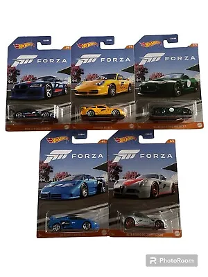 Buy Hot Wheels Forza Set Of 5 Cars With Porsche 911 GT3 1:64 HMV71 978D • 35£