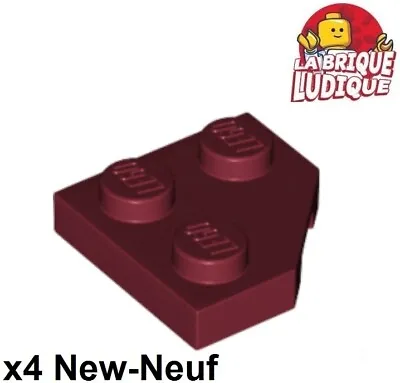 Buy LEGO 4x Wing Wedge Flat 2x2 Cut Corner Angle Red Dark / Dark Red 26601 • 1.99£