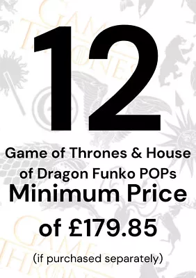 Buy Funko POP Mystery Box Random 12 Genuine Game Of Thrones Funko POP Inc Protectors • 99.99£