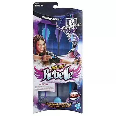 Buy 1 Pack Nerf Rebelle Arrow Refill SECRETS & SPIES Arrow Refill 3 Whistling Pieces • 4.99£