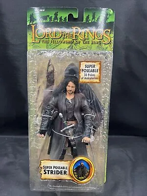 Buy Bnib Lord Of The Rings Poseable Strider Aragorn Toy Biz Figure Fellowship Series • 9.99£