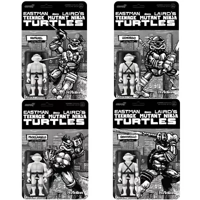 Buy Super7 Teenage Mutant Ninja Turtles Reaction Figures Wave 9 Complete Set Of 4 • 99.99£