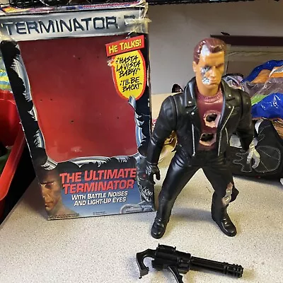 Buy Vintage 14  The Ultimate Terminator 2 T2 Talking Action Figure Kenner 1992 Boxed • 17.05£
