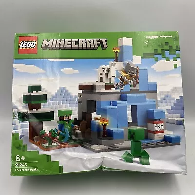 Buy LEGO Minecraft The Frozen Peaks 304 Piece Construction Set 21243 NEW Box Damage • 18.99£