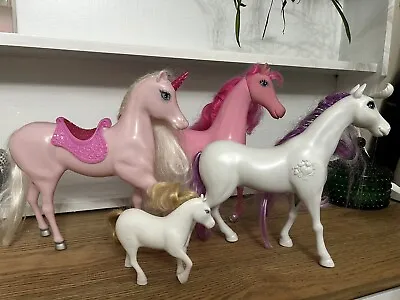 Buy Barbie,Steffie Ride On Horses Figures Bundle Joblot Plastic Horses • 10£