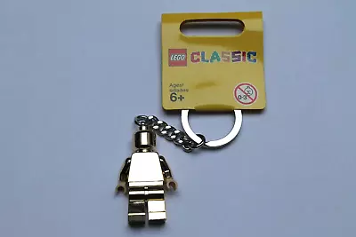 Buy LEGO Chrome Gold Classic Minifigure Keyring 852688 NEW With Tag In Tissue • 7.99£