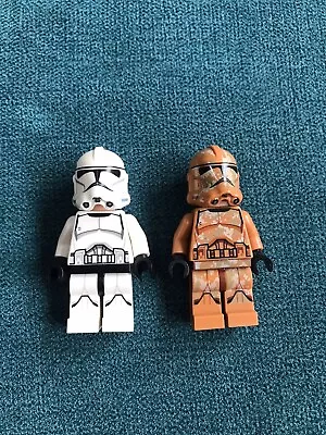 Buy Lego Star Wars Clone Trooper & Geonosis Trooper Minifigures GREAT !!! • 18.99£