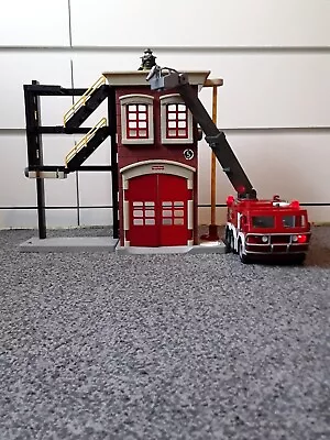 Buy Fisher-Price Imaginext Fire Station & Truck Working Fireman Figure Lights Sound • 24.99£