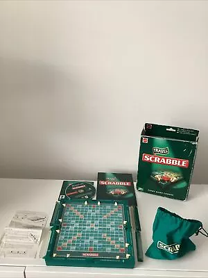 Buy Travel Scrabble Deluxe Board Game 2000 Mattel Boxed & Times CD Rom Game • 24.95£