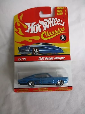 Buy Hot Wheels 2005 Classics Series 1, 1967 Dodge Charger Colbalt Blue Rare Card • 7.99£