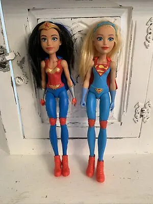Buy Mattel Wonder Woman And Super Woman DC Comics Action Figures 12” High Lot Of 2 • 15.40£