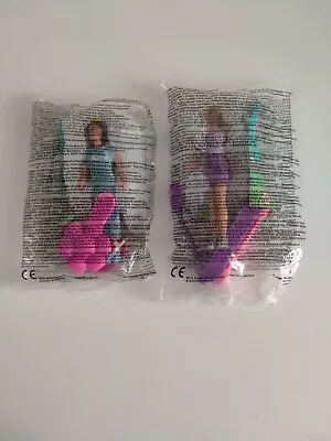 Buy 2/4 Set Barbie Doll 2000 Phone Barbie Pageant Queen McDonalds Figures New Sealed • 7£