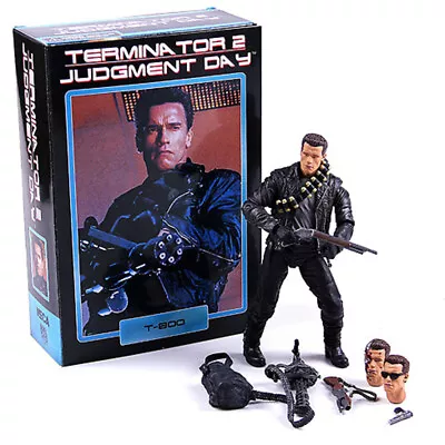 Buy NECA Terminator 2 Judgment Day T-800 New Action Figure Ultimate Deluxe Arnold • 32.39£