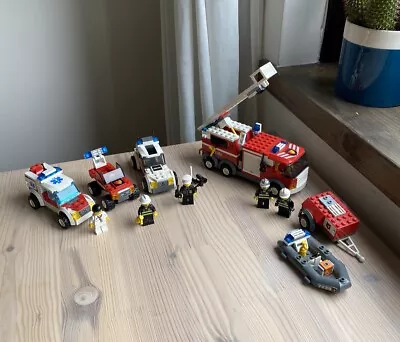 Buy LEGO City 7239 Fire Truck + World City Cars Police Doctor Fire Cars All 100% • 9.99£