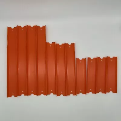 Buy Hot Wheels Track Builder System 11 Piece Lot High Wall Orange 12 9 And 6 In • 10.59£