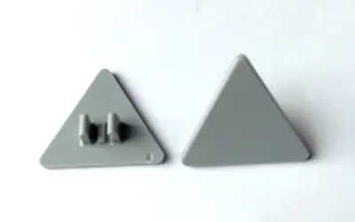 Buy 2x New Light Bluish Grey Lego Road Sign 2x2 Triangle With Clip Part 30289 / 892 • 1.98£
