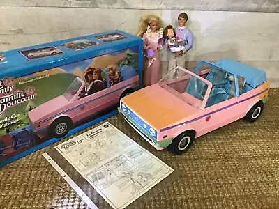 Buy Mattel 1981 - Barbie VW Golf Convertible Heart Family & Family - 80s Vintage • 162.95£
