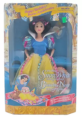 Buy 1996 Mattel 16535 Disney Happy Birthday Snow White Doll / Snow White / Original Packaging • 57.13£