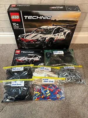Buy LEGO TECHNIC: Porsche 911 RSR (42096) Used Complete In Coloured Bags 🔥🔥🔥 • 89.95£