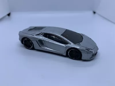 Buy Hot Wheels - Lamborghini Aventador Silver - Diecast Collectible - 1:64 - USED • 2.50£