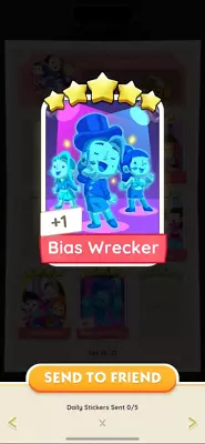 Buy Bias Wrecker - Monopoly Go - 5 Star Card Sticker - FAST DELIVERY - Set 16 • 3.99£