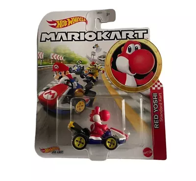 Buy Hot Wheels Mario Kart - Red Yoshi Standard Kart • 24.99£