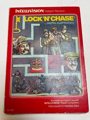 Buy Mattel Intellivision Lock N Chase 1982 Game Cartridge • 25£