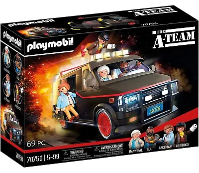 Buy Playmobil 70750 The A-Team Van Hannibal B.A. Faceman Murdock Toy Model • 77.75£