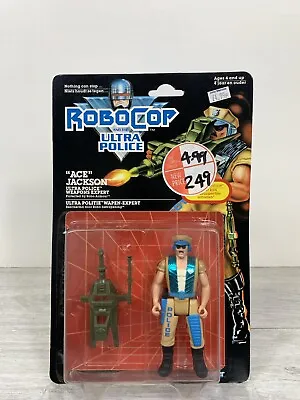 Buy Robocop Ultra Police ACE JACKSON Action Figure SEALED ON CARD Kenner 1988 • 39.99£