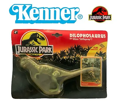 Buy Vtg Jurassic Park Dilophosarus Action Figure On Card Kenner 1993 JP Retro (19 • 52.15£