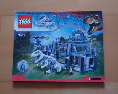 Buy Lego Jurassic World Indominus Rex Breakout 75919 INSTRUCTION MANUAL ONLY • 10£
