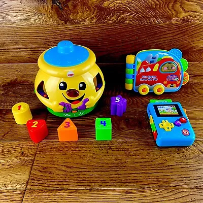 Buy Kids Toy Bundle Fisher Price Laugh & Learn Cookie Jar Electronic Book Lil Gamer • 29.99£
