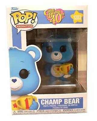 Buy Funko Pop  Care Bears 40th Anniversary - Champ Bear #1203  • 18£